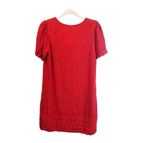 Nicole Miller Original Linen Blend Tropical Dress Size Medium V1 - Picture 4 of 4